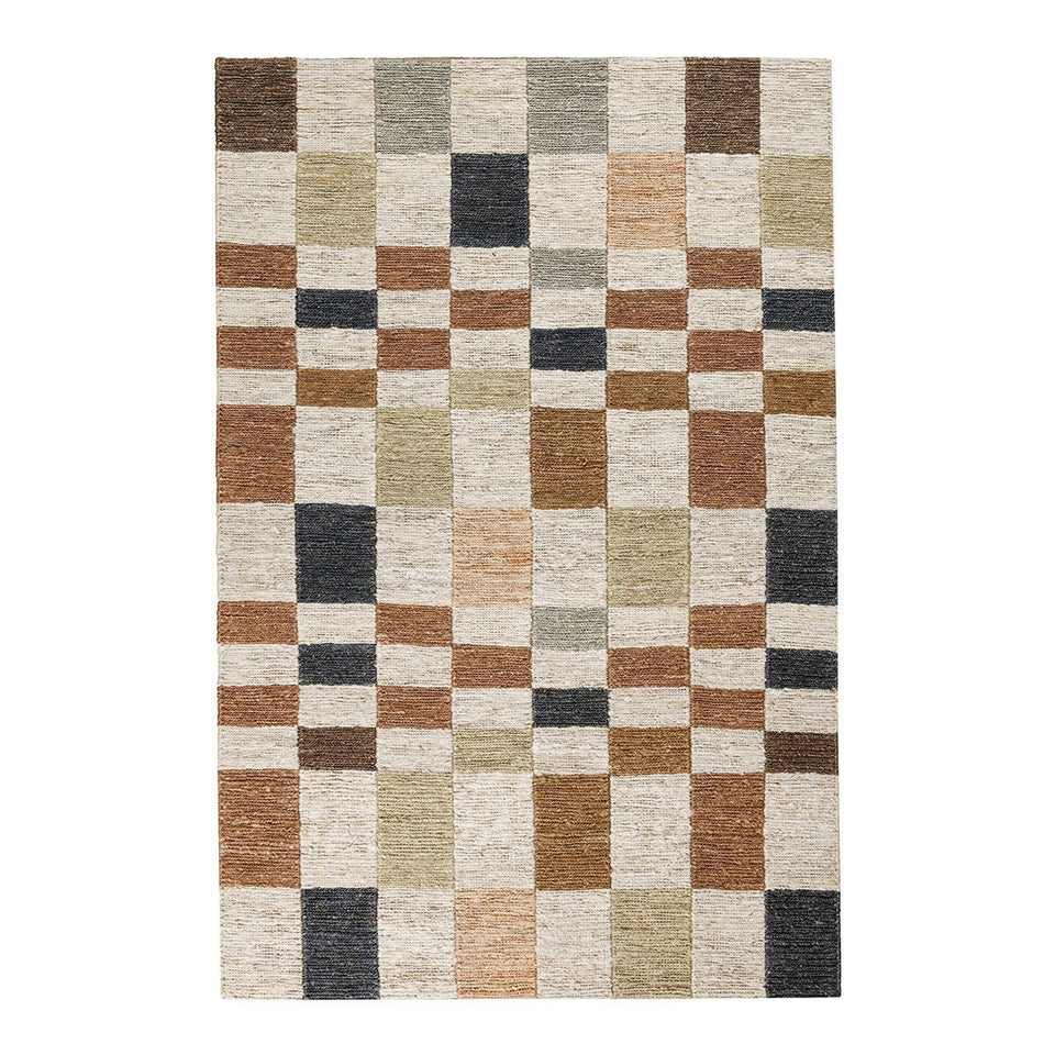 Soumak Jute Check Rug