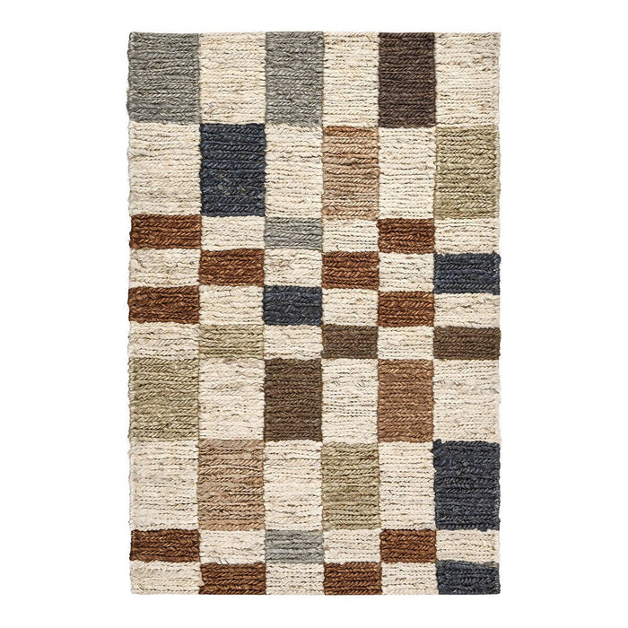 Soumak Jute Check Rug