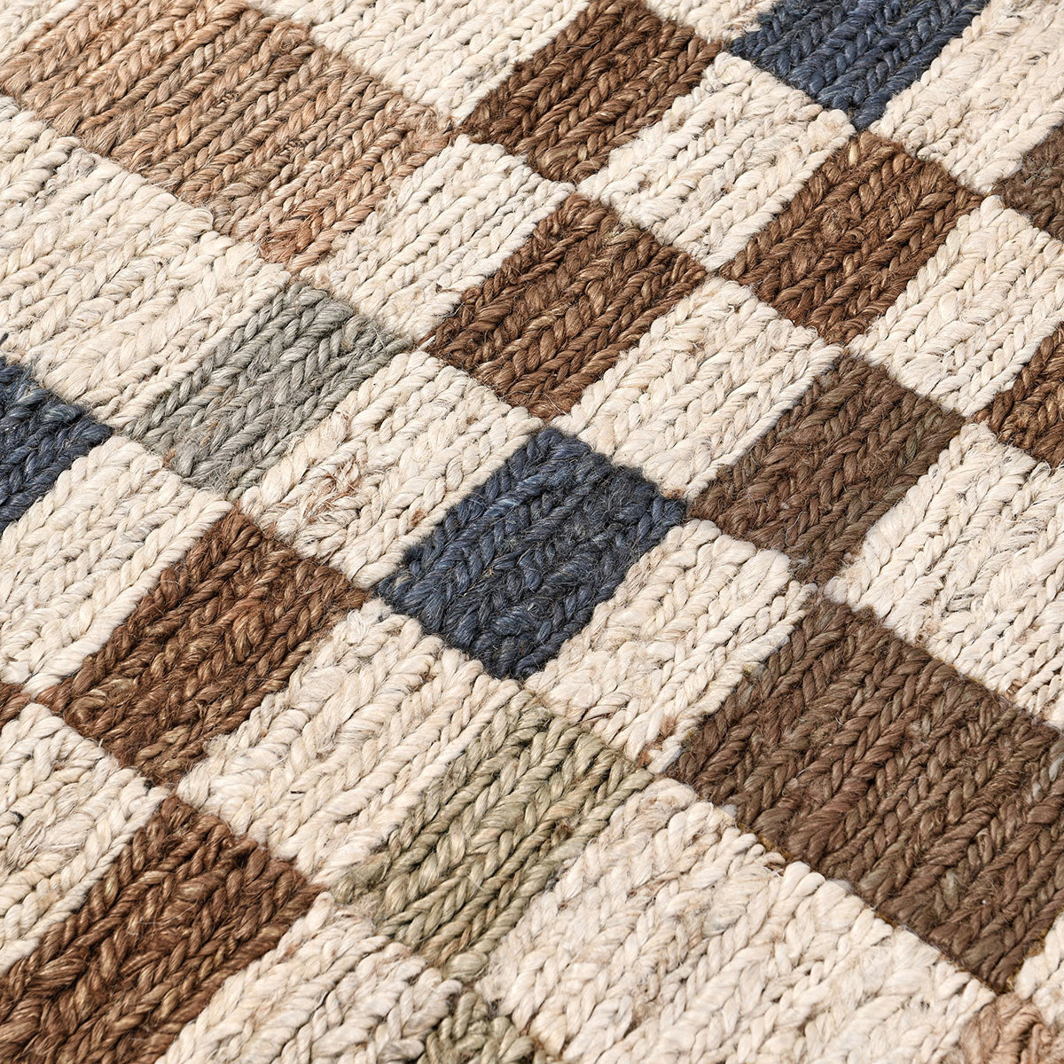 Soumak Jute Check Rug