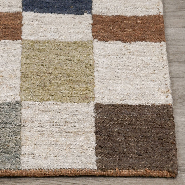 Soumak Jute Check Rug