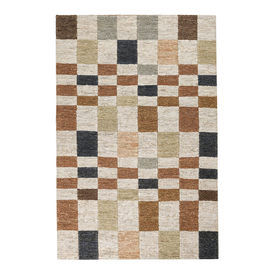 Soumak Jute Check Rug