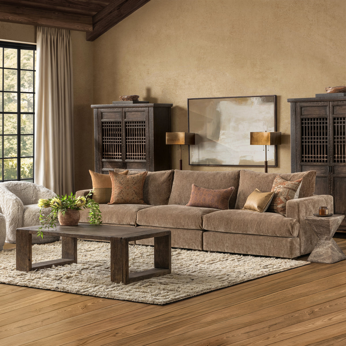 Ludwig 3 Piece Sofa Oyster Taupe