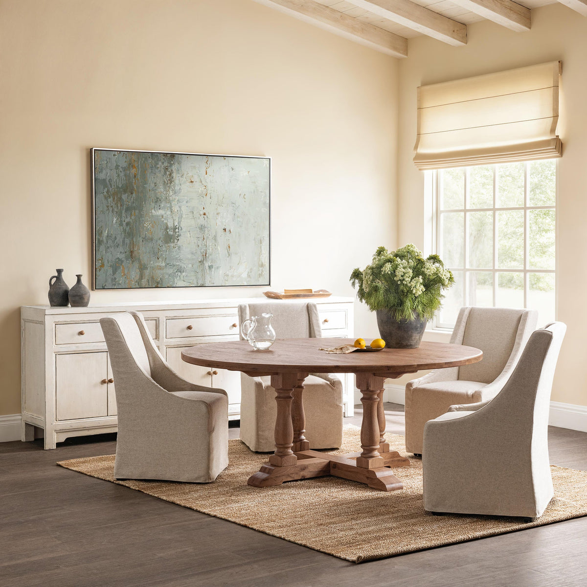Warwick Dining Chair with Casters