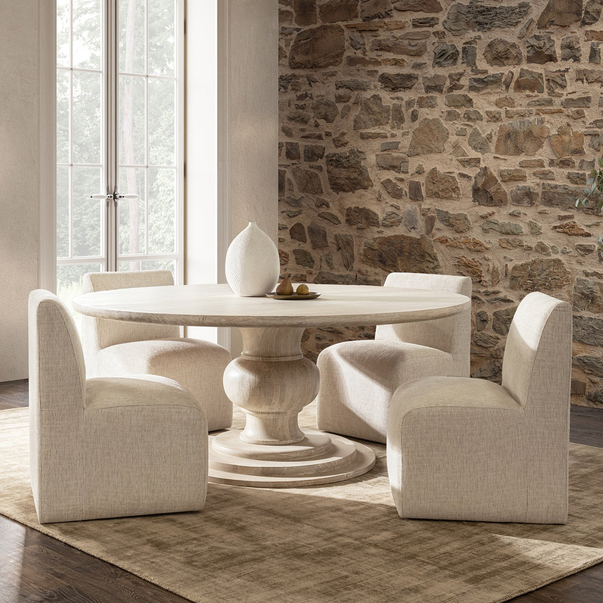 Brighton Dining Chair with Casters