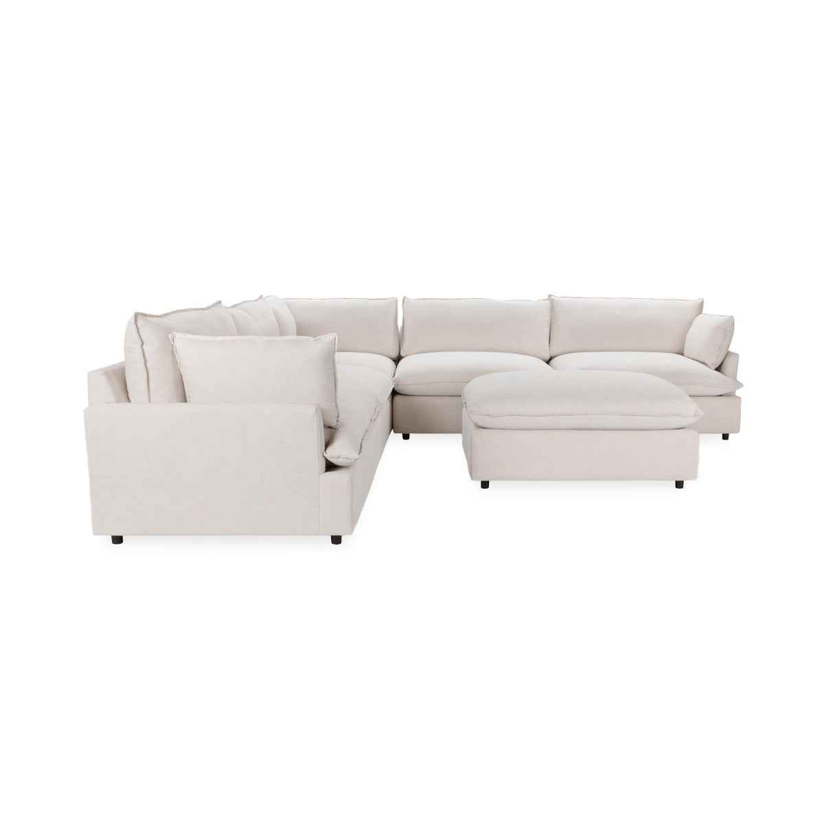 Caplan 6 Piece Sectional with Ottoman