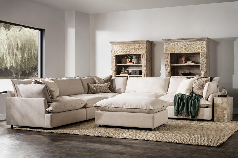 Caplan 6 Piece Sectional with Ottoman