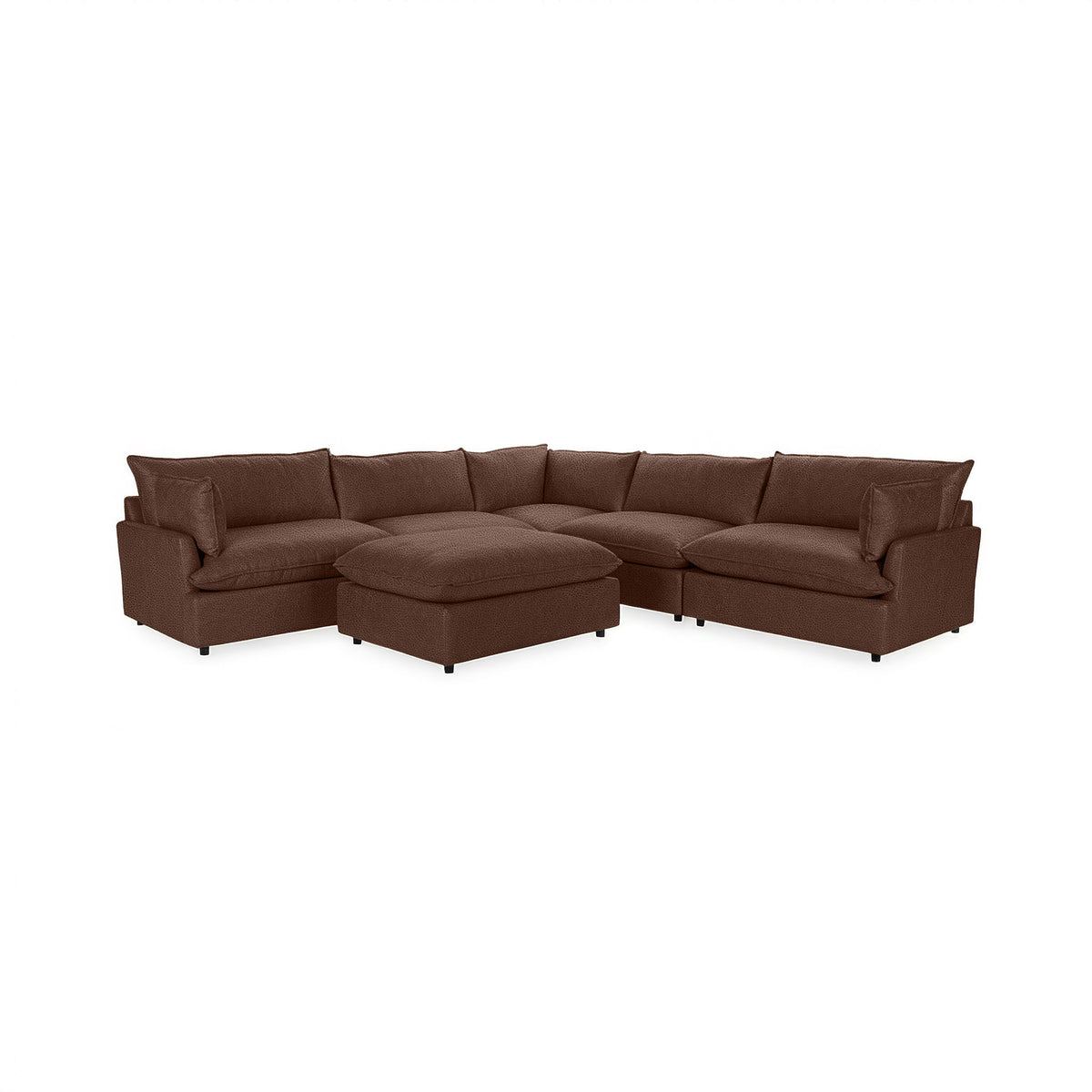 Caplan 6 Piece Sectional with Ottoman