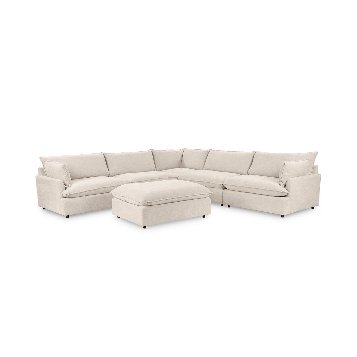 Caplan 6 Piece Sectional with Ottoman