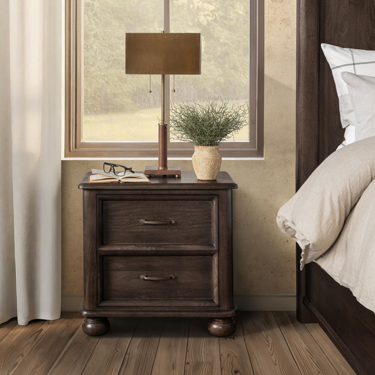 Brookside 2 Drawer Nightstand