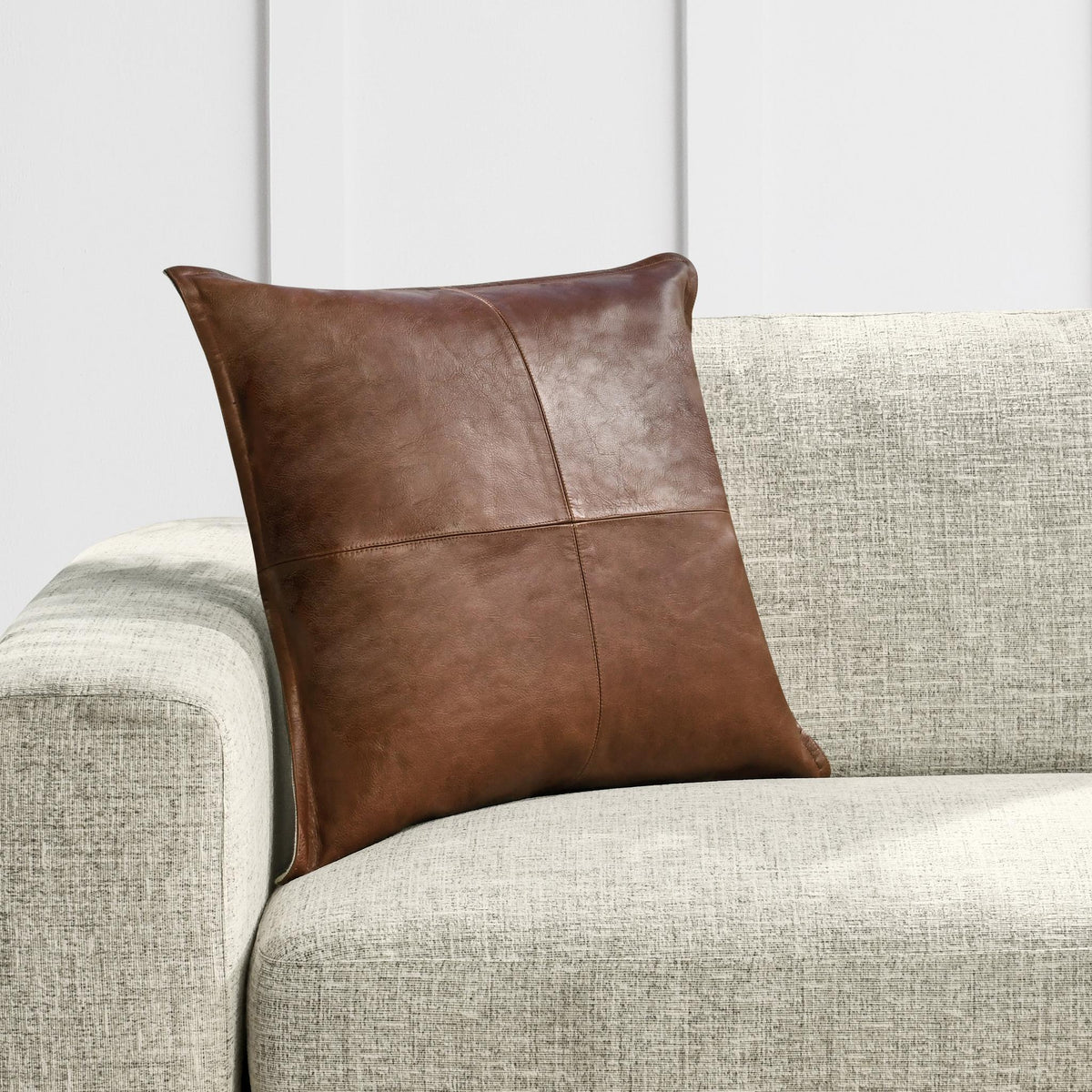 SLD Leather Pillow