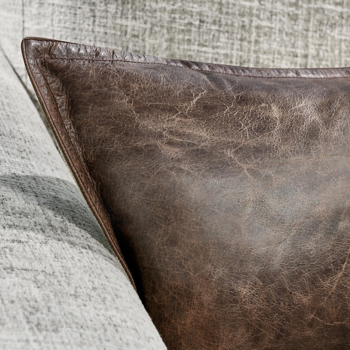 SLD Leather Pillow