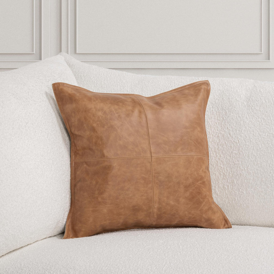 SLD Leather Pillow