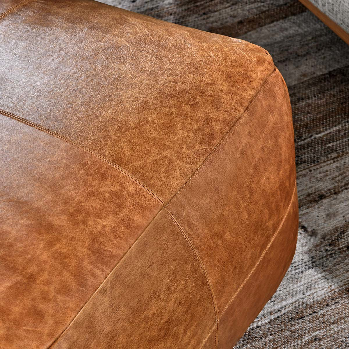 Leather Dumont Pouf