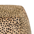 Leopard Hide Pouf