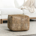 Leopard Hide Pouf
